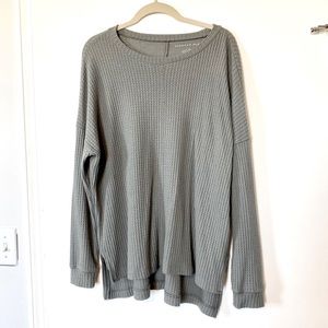 AE waffle knit long sleeve top size women’s small